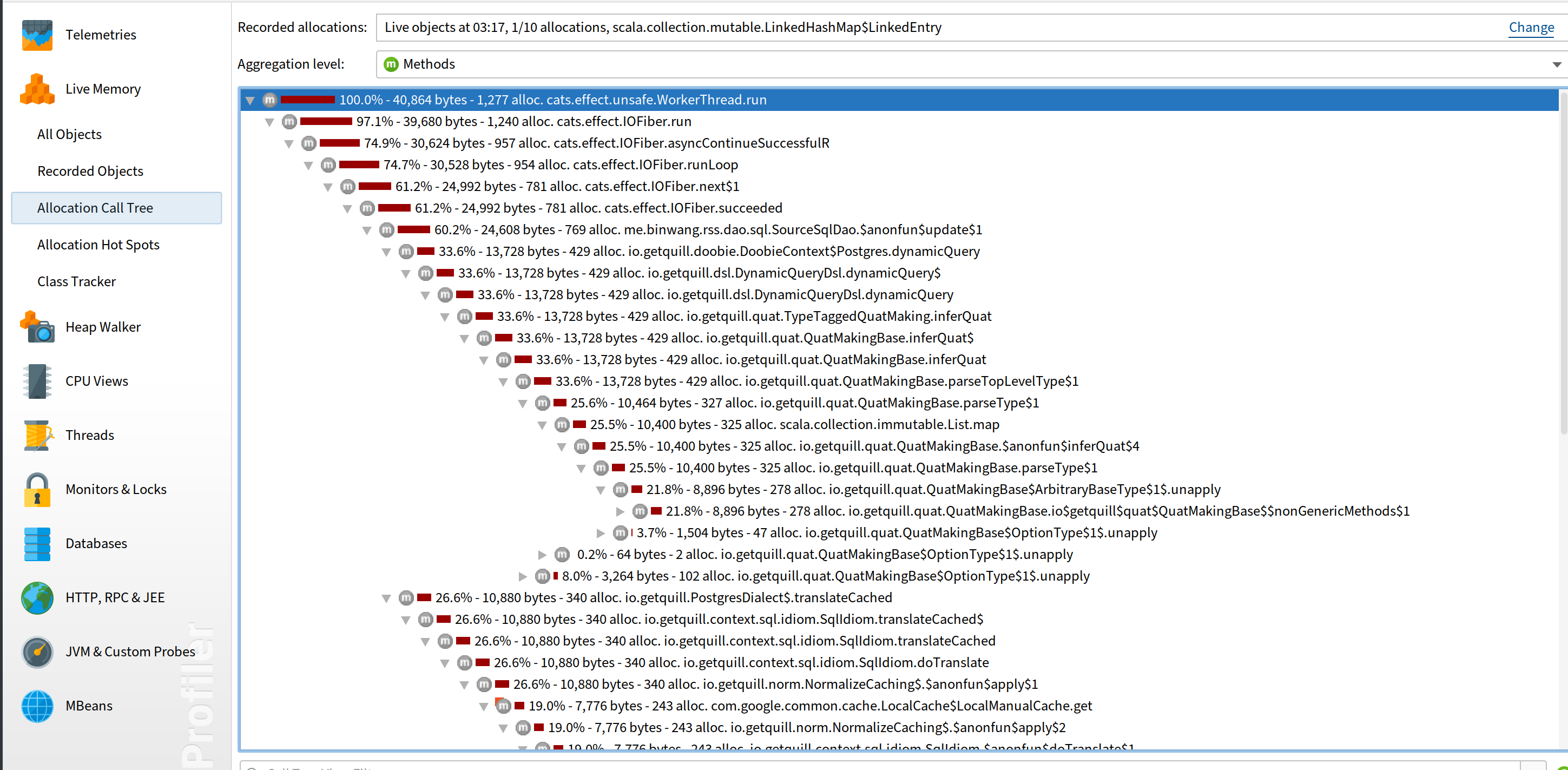 allocation-tree-linkedlist